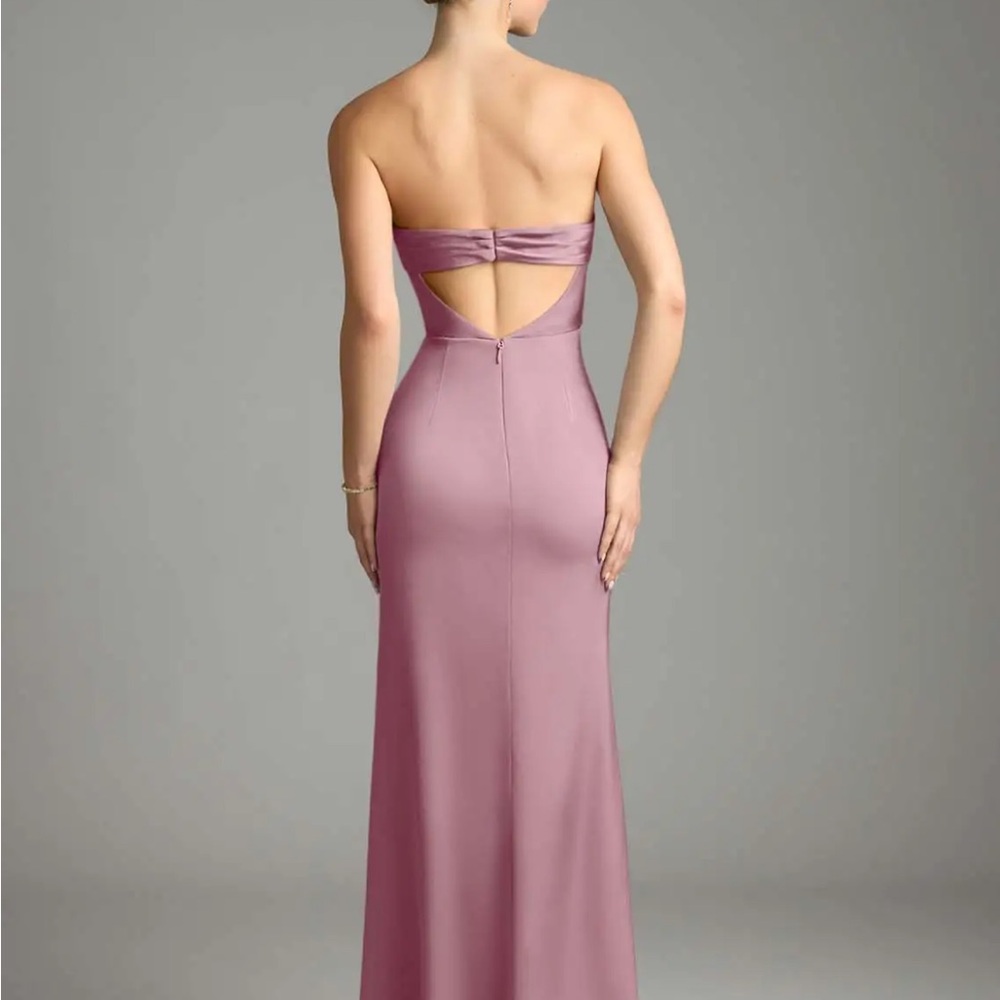 Azazie Leonis Vintage Mauve Mermaid Bridesmaid Dress View 5